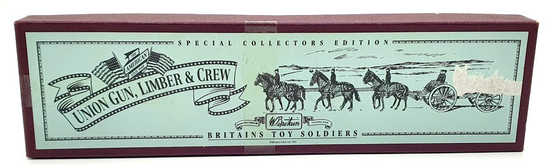 Britains 8869 Figurine - Set Of 5 Soldiers Union Gun Limber And Crew