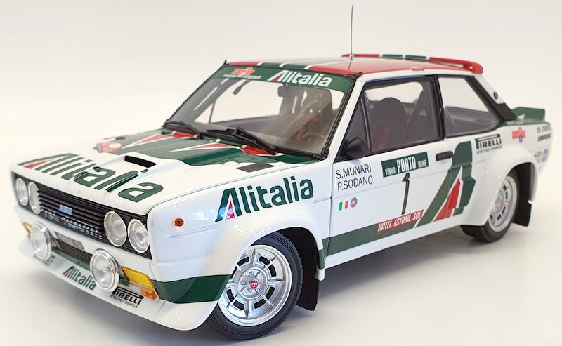 Kyosho 1/18 Scale Model Car 08376B - Fiat 131 Abarth 1978 Portugal Rally #1