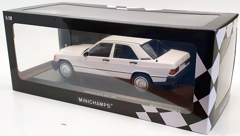 Minichamps 1/18 Scale 155 037002 - 1982 Mercedes Benz 190E (W201) - White