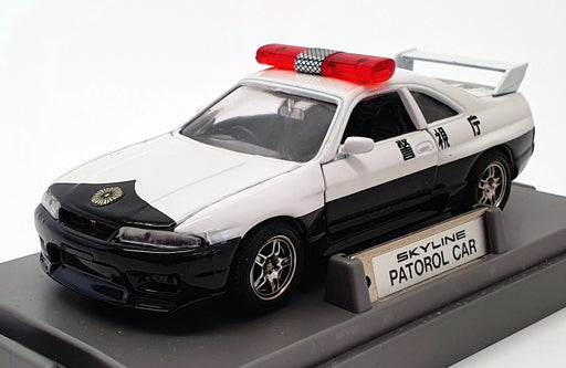 MTECH 1/43 Scale MP-06 - Nissan Skyline Patrol Car - White/Black