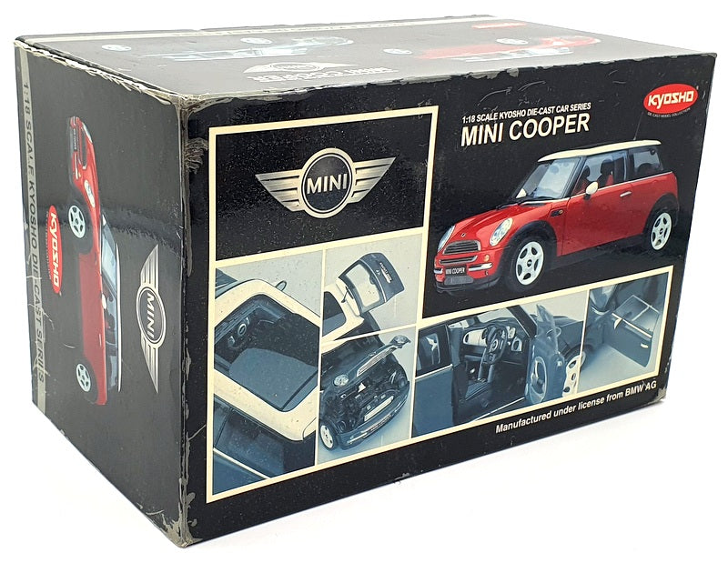 Kyosho 1/18 Scale Diecast 08553R - Mini Cooper - Red