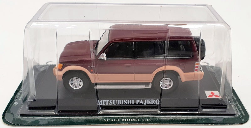 Altaya 1/43 Scale Model Car IR12 - Mitsubishi Pajero - Burgundy
