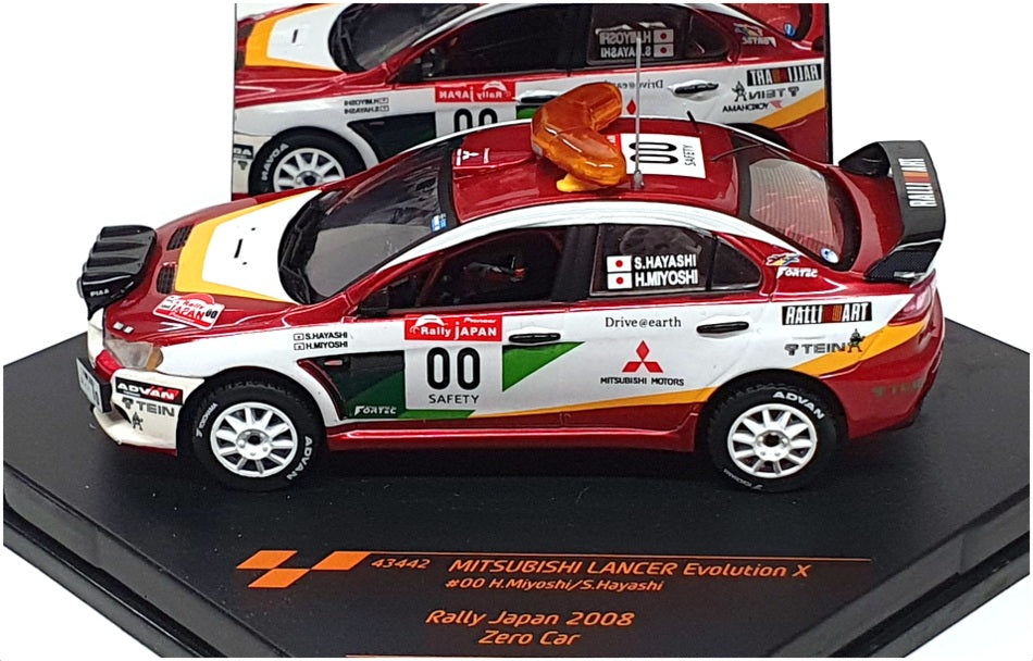 Vitesse 1/43 Scale 43442 - Mitsubishi Lancer Evo IX Zero Car Rally Japan 2008