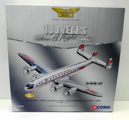 Corgi 1/144 Scale Diecast - AA30404 Lockheed L-049 Constellation Transworld 1946