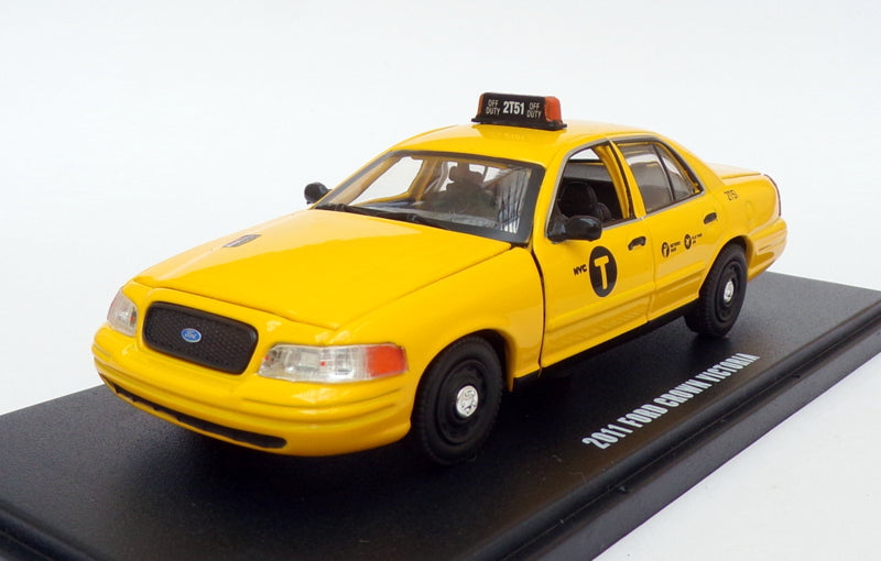 Greenlight 1/43 Scale 86164 - 2011 Ford Crown Victoria Yellow Taxi