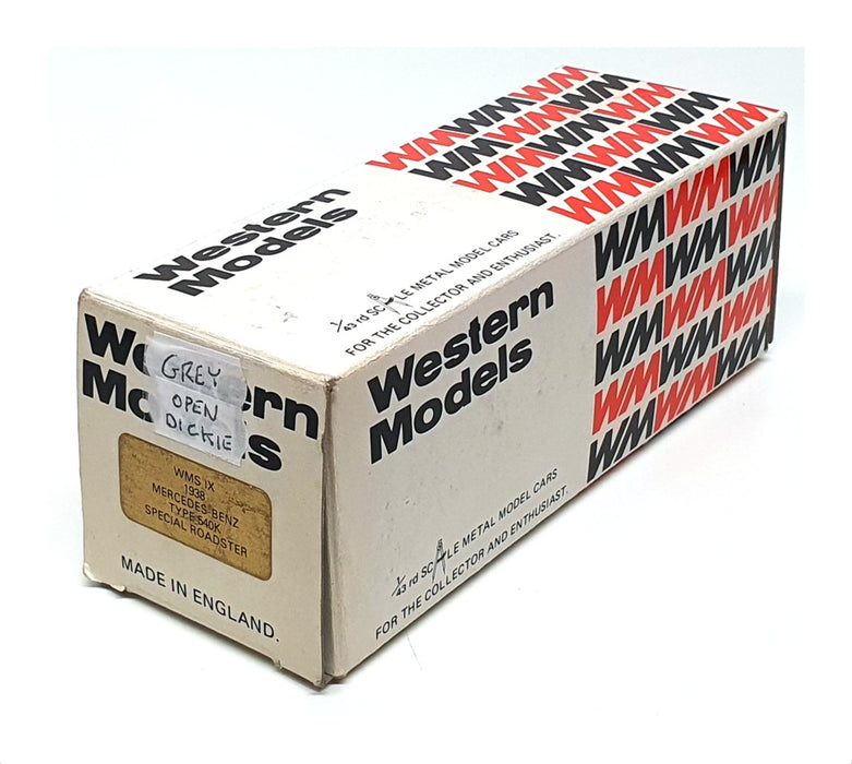 Western 1/43 Scale WMS1X - 1938 Mercedes Benz Type 540K - Black Open Dickie