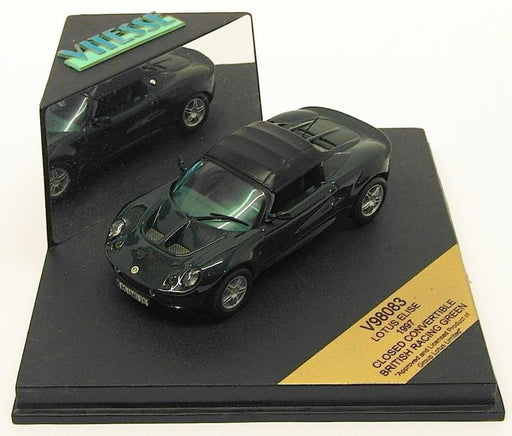 Vitesse 1/43 Scale Model Car V98083 - 1997 Lotus Elise Closed Convertible - BRG