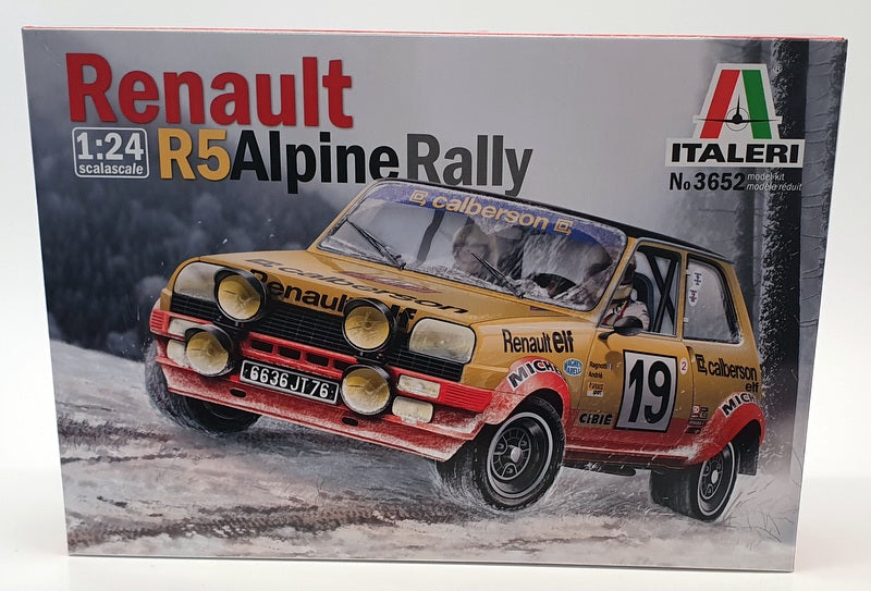 Italeri 1/24 Scale Model Car Kit 3652 - Renault R5 Alpine Rally