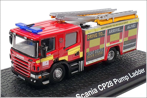 Atlas Editions 4144115 - Scania CP28 Pump Ladder Fire Engine Watford - Red