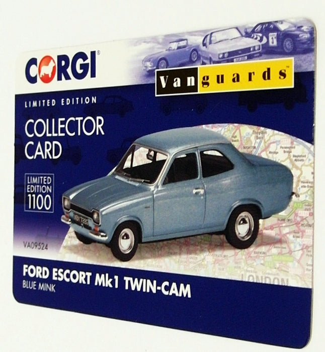 Vanguards 1/43 Scale VA09524 - Ford Escort Mk1 Twin Cam - Blue Minx