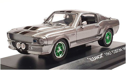 Greenlight 1/43 Scale 86411 - 1967 Custom Mustang "Eleanor" Silver Green Wheels