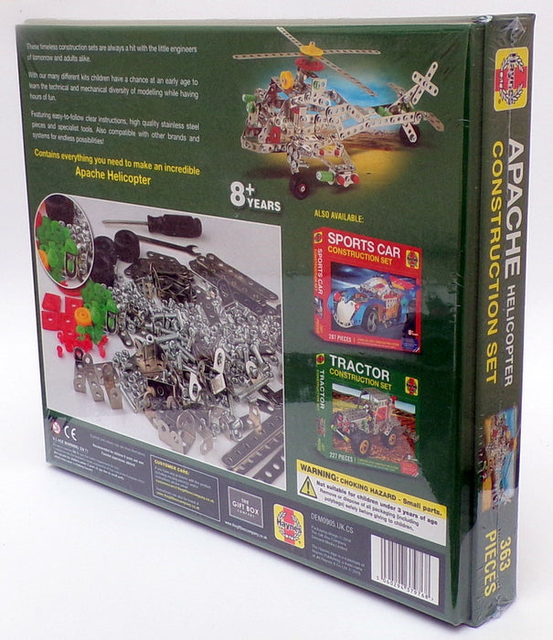 The Gift Box Company Kit 37976 - Apache Helicopter 363 Piece Construction Set