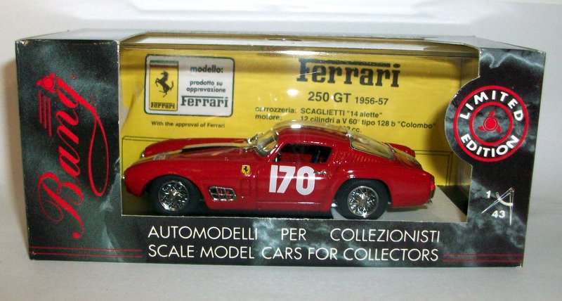 Bang 1/43 Scale - 1010 Ferrari 250 GT Tour De France 1957 #170