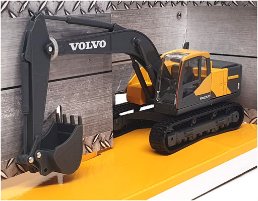 Burago 1/50 Scale 18-32086 -  Volvo EC220E Excavator - Yellow