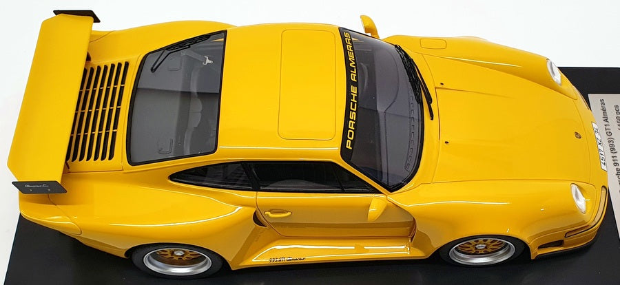 Kess Models 1/18 Scale Model KE18004B - Porsche 911 993 GT1 Aimeras - Yellow