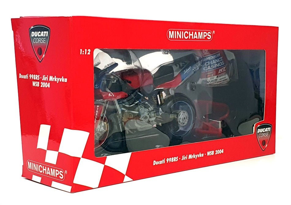 Minichamps 1/12 Scale 122 040223 - Ducati 998RS Jiri Mrkyvka WSB 2004