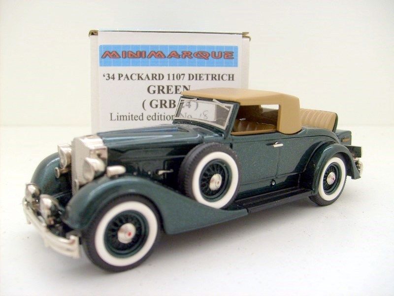 MINIMARQUE 1/43 GRB 24 1934 PACKARD 1107 DIETRICH GREEN