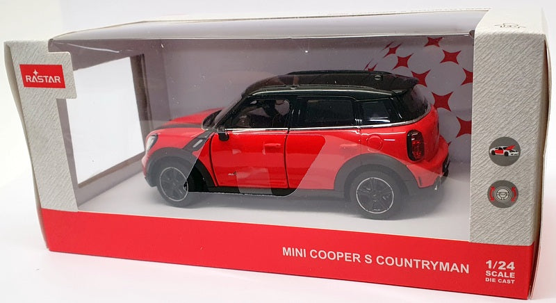 Rastar 1/24 Scale Model Car 56400 - Mini Cooper S Countryman - Red