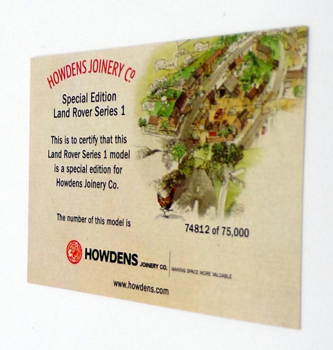 Oxford Diecast 1/43 Scale TRUCK05 - Land Rover Series 1 - Howdens