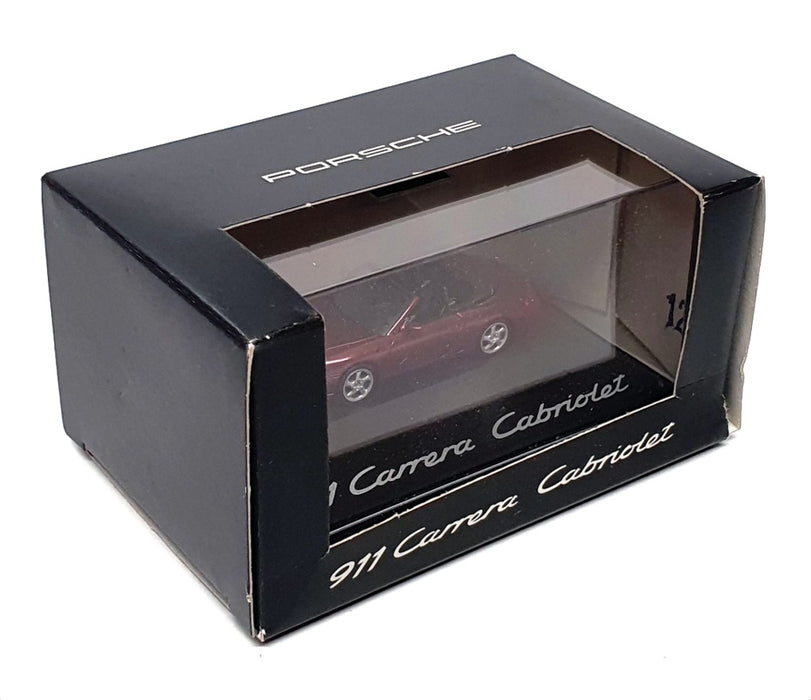 Herpa 1/87 Scale WAP 022 022 97 - Porsche 911 Carrera Cabrio - Burgundy