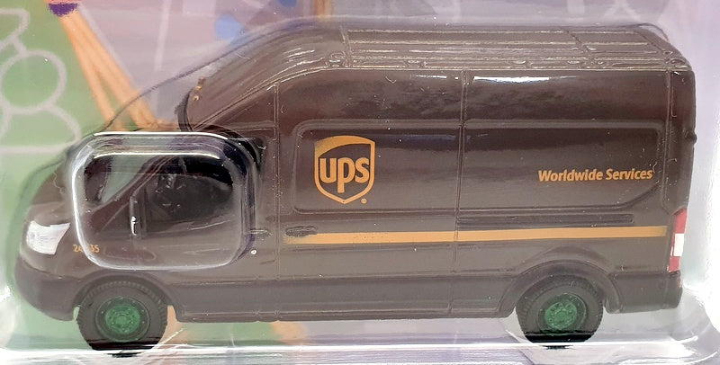 Greenlight 1/64 Scale Model Van 530106 - 2019 Ford Transit UPS Chase Van - Brown