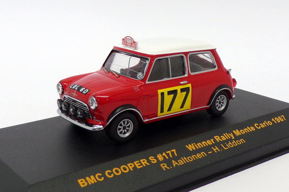 Ixo 1/43 Scale RAC086 - BMC Mini Cooper S - Winner Monte Carlo 1967