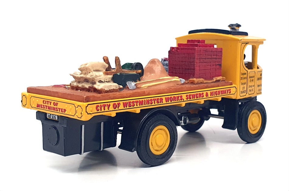 Matchbox Appx 10cm Long YAS10-M - 1918 Atkinson Steam Wagon City of Westminster