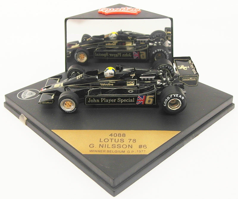 Quartzo 1/43 Scale 4088 - F1 Lotus 78 #6 G.Nilsson 1st Belgium GP '77