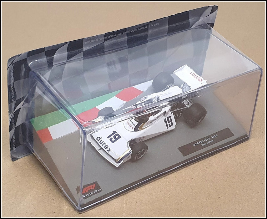 Altaya 1/43 Scale AT301122A - F1 1976 Surtees TS18 #19 A. Jones - White