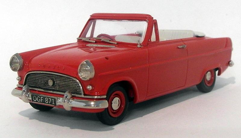 Lansdowne Models 1/43 Scale - LDM23A 1962 Ford Consul Mk2 Convertible - Red