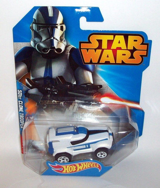 Hot Wheels 1/64 Scale appx CGW41 Star Wars Disney 50st Clone Trooper toy car