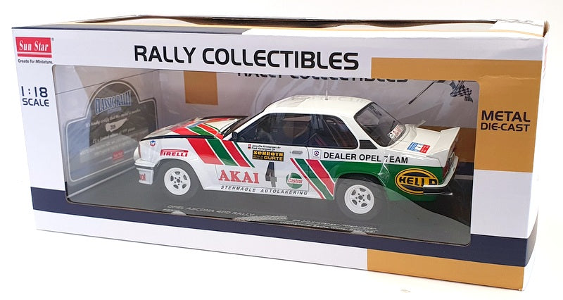 Sun Star 1/18 Scale Model Car 5370 - Opel Ascona 400 #4 Kristiansen/Hartwigsen