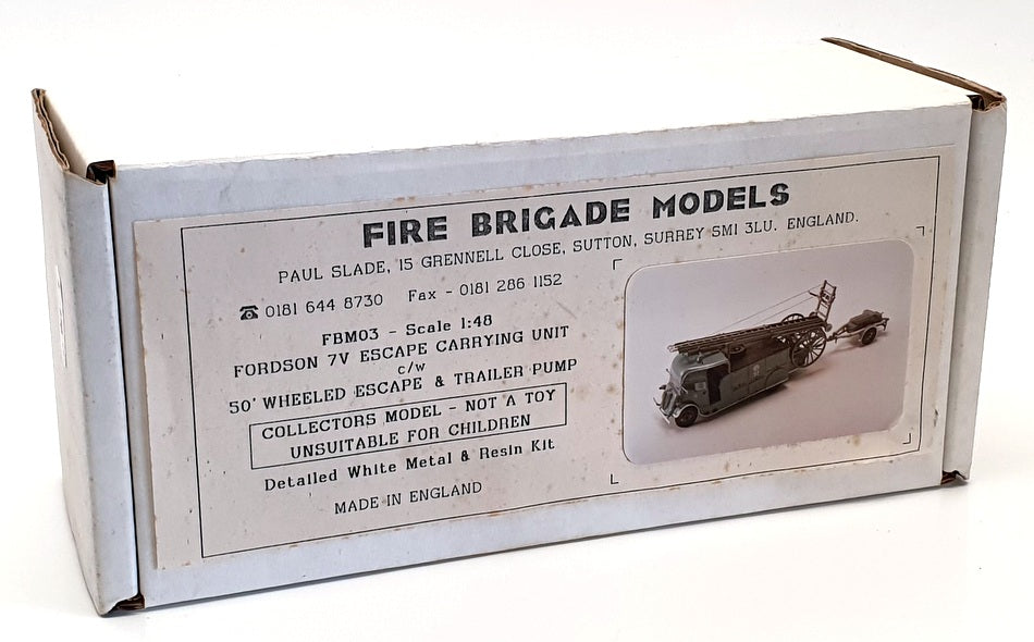 Fire Brigade Models 1/48 Scale FBM03 - Fordson 7V Escape Carrying Unit - Grey