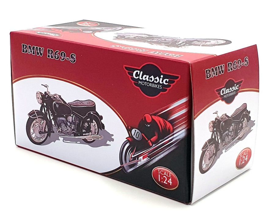 Atlas Editions 1/24 Scale 4 658 107 - BMW R69-S Motorbike - Black