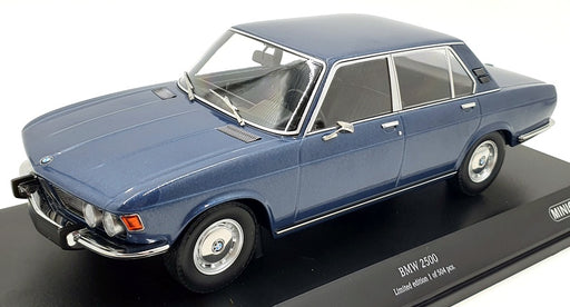 Minichamps 1/18 Scale Diecast 155 029200 - BMW 2500 1968 - Met Blue