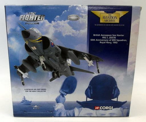 Corgi 1/72 Scale Diecast - AA32405 BAE Sea Harrier FRS.1 ZD578 899 Sqn 1992