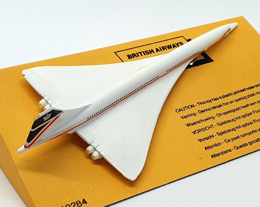 Corgi Appx 16cm Long Diecast C650/1 - Concorde British Airways - White