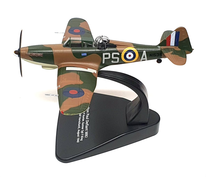 Oxford Diecast 1/72 Scale AC109 - Boulton Paul Defiant MkI Aircraft RAF 1940