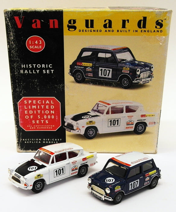 Vanguards 1/43 Scale H11002 - Ford Anglia & Austin Mini Rally Set