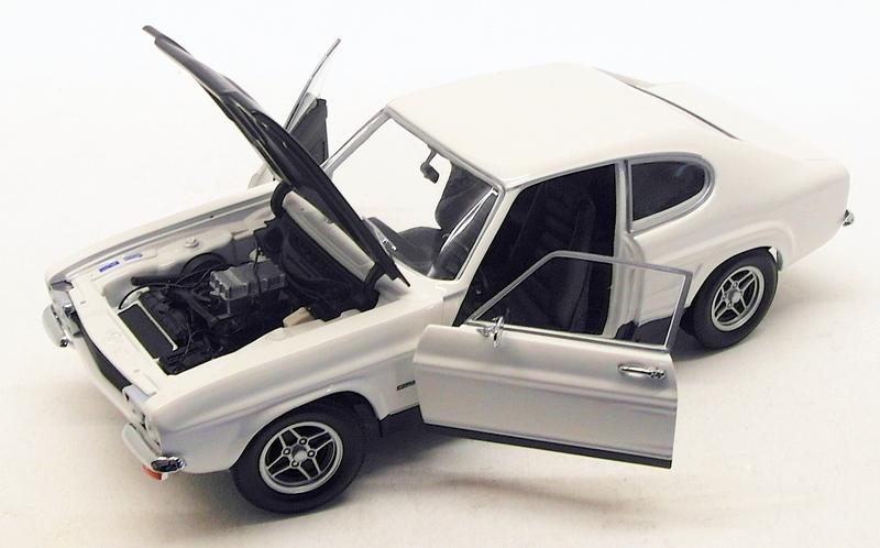 Minichamps 1/18 Scale Model 150 089078 - 1970 Ford Capri I RS 2600 - White/Black