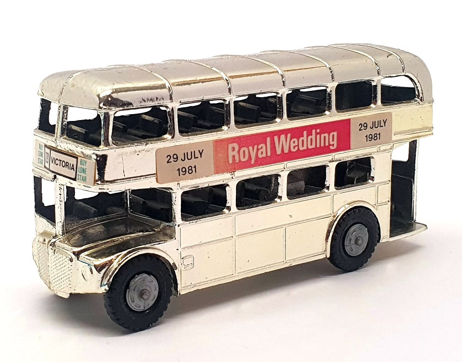 Lone Star 9cm Long Diecast LS1981 - Double Deck Bus - Royal Wedding 1981