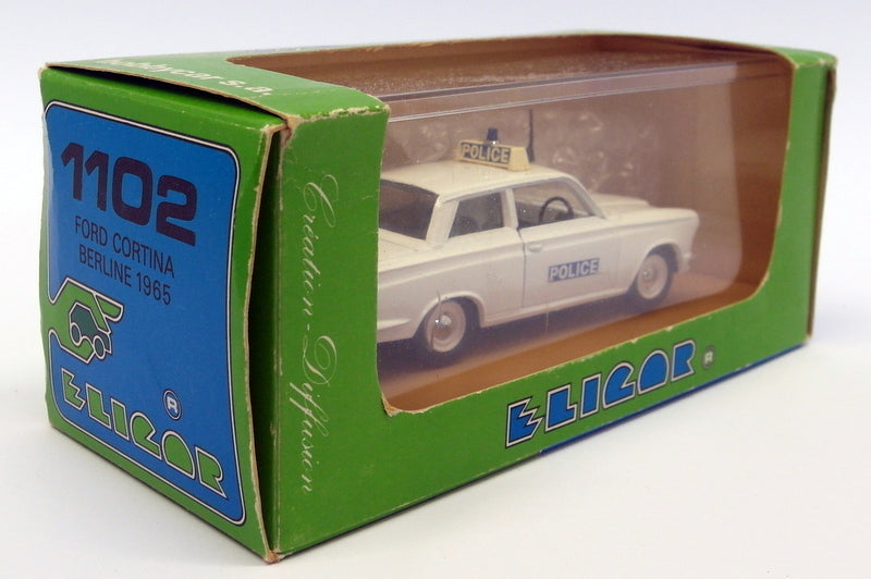 Eligor 1/43 Scale EL8 - 1102 1965 Ford Cortina MK1 Berline Police White