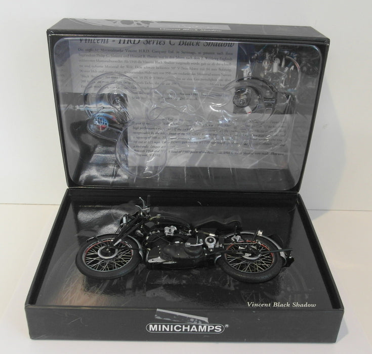 Minichamps 1/12 Scale Diecast  122 134500 Vincent HRD Series C Black Shadow 1950