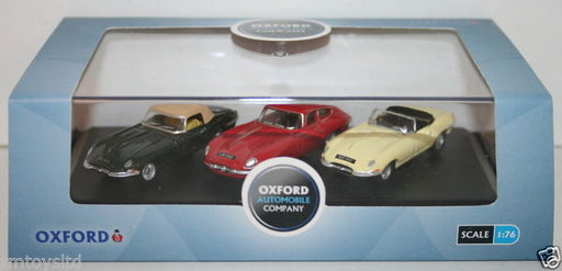 OXFORD DIECAST 1/76 SCALE - 76SET13 - JAGUAR E TYPE - TRIPLE SET