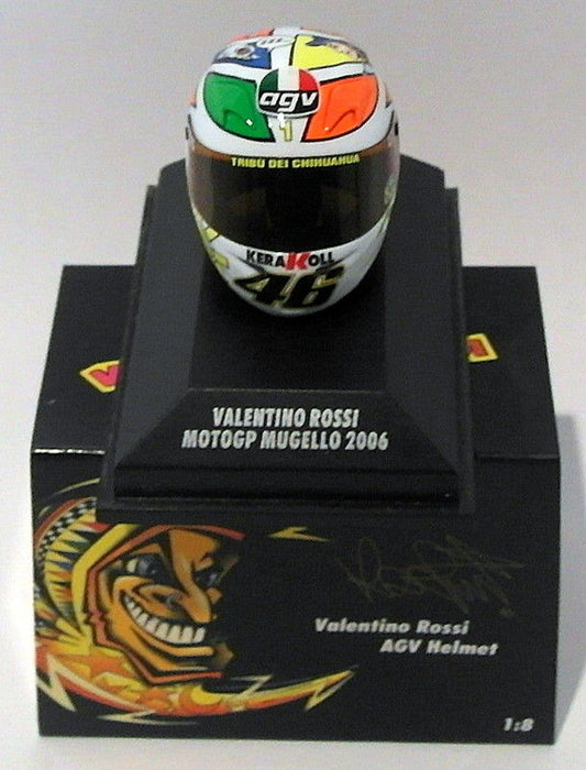 Minichamps 1/8 Scale 397 060076 - AGV Helmet Moto GP Mugello 2006 V. Rossi