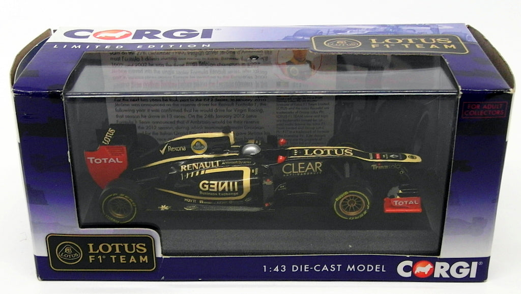 Corgi 1/43 Scale CC56403 - Lotus F1 Team E20 Test Car J.D.Ambrosio