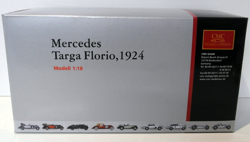 CMC 1/18 Scale Diecast - M-048 Mercedes Targa Florio 1924
