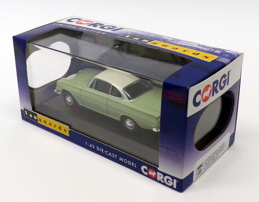 Vanguards 1/43 Scale VA03407 - Ford Capri 109E - Lime Green/Ermine White
