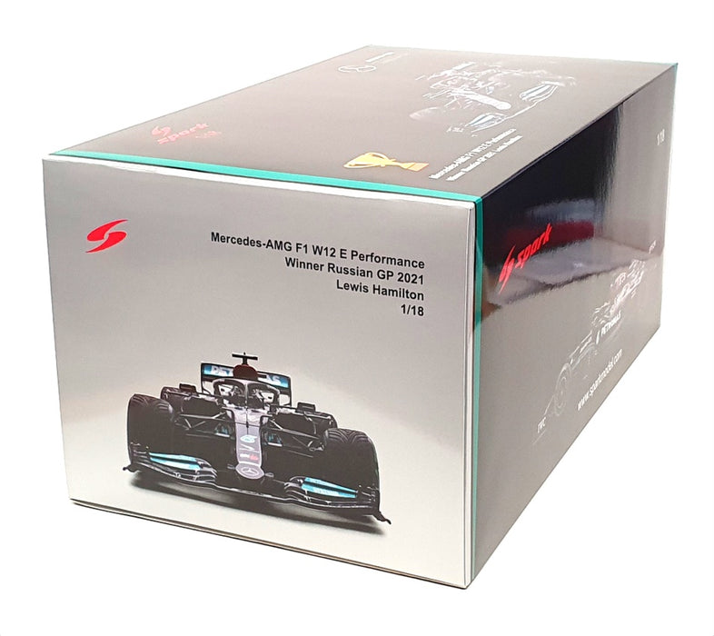 Spark 1/18 Scale 18S604 - F1 Mercedes AMG Winner Russian GP 2021 L. Hamilton