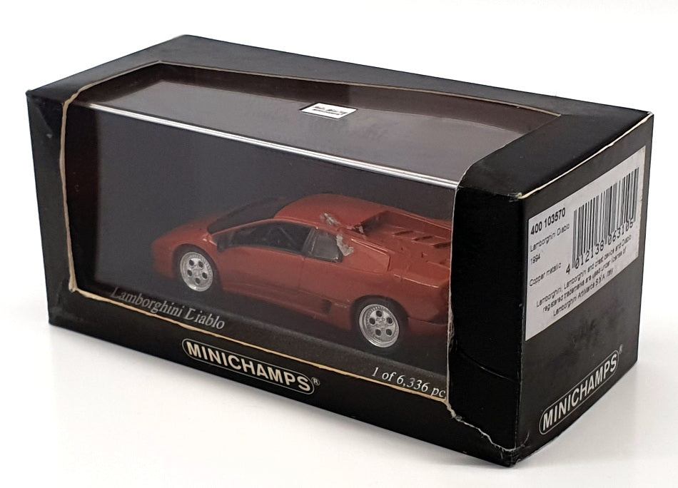Minichamps 1/43 Scale 400 103570 - 1994 Lamborghini Diablo - Met Copper